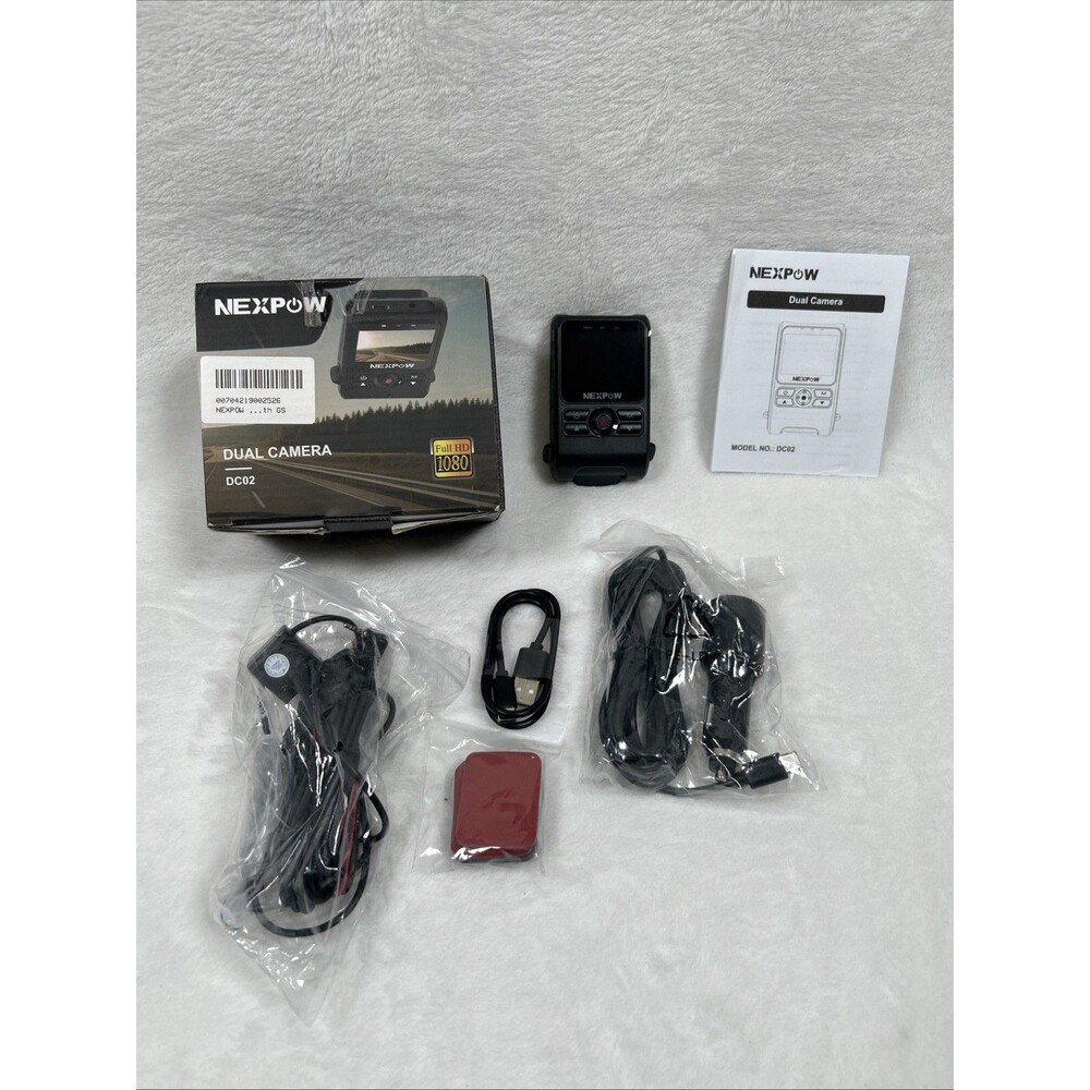 Nexpow Dual Dash Camera DC02 Dashboard Camera Full HD 1080 (Opened Box)